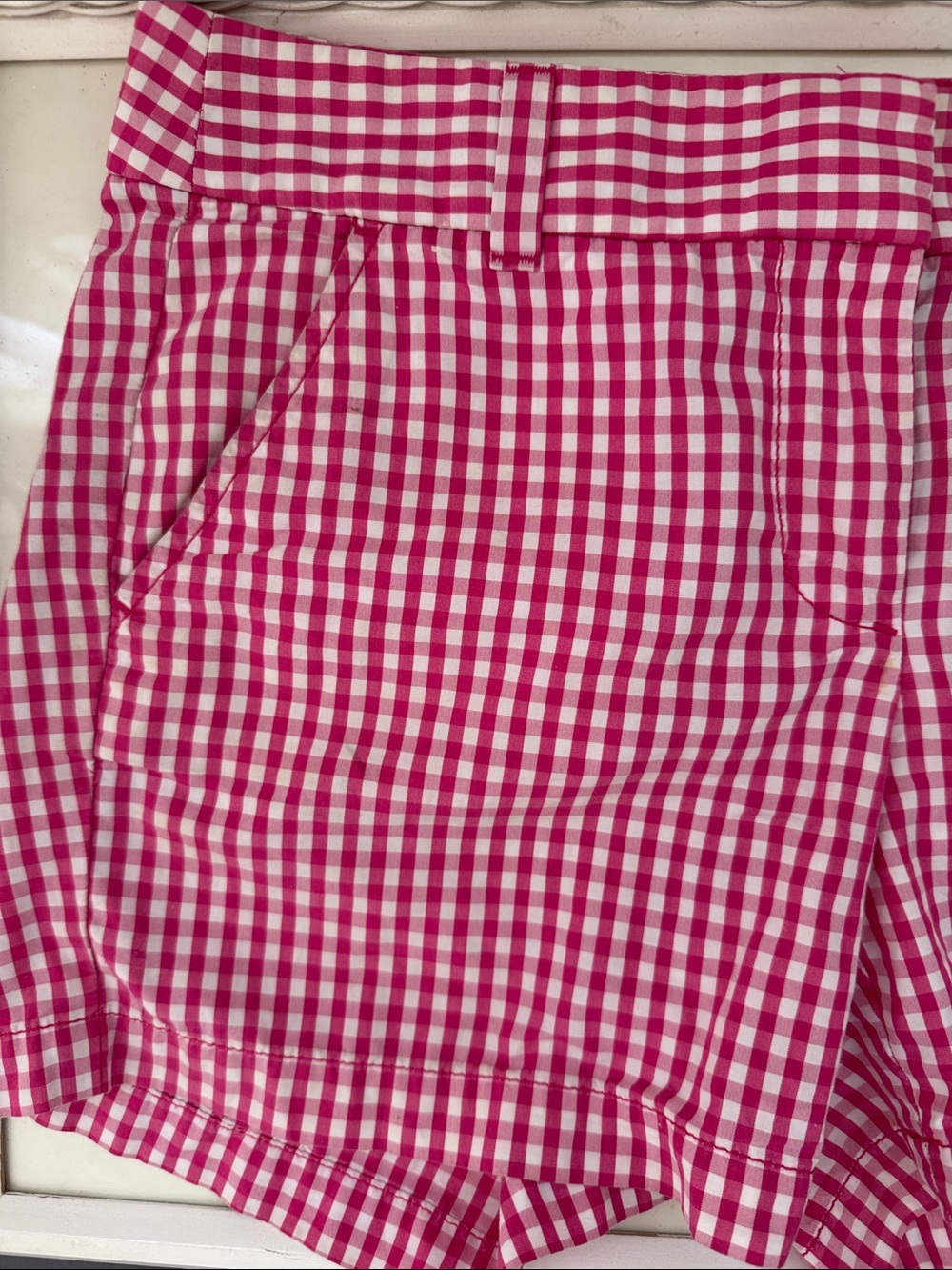 J. Crew Pink Gingham Women’s Shorts - Size 4 - Picture 2 of 6